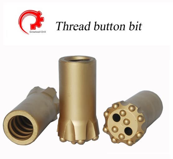Thread button bit T38  Dia 76mm_89mm_102mm